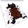 Cow Print Rug 4.1x4.5 Feet faux Cow hide rug Animal printed area rug carpet for home Image 2