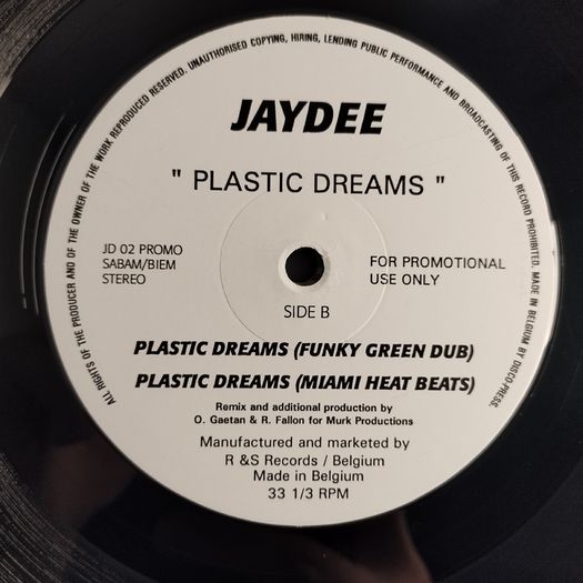 Jaydee - Plastic Dreams - R & S Records - DJ Promo COPY! David MORALES '97 DEF Mix! DEEP House