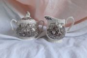 Vintage Staffordshire Royal Mail Sugar Bowl &amp; Cream Jug .