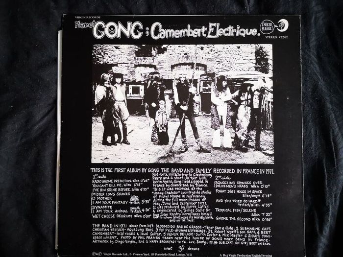 Gong - Camembert Electrique Prog Lp Virgin