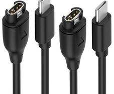 USB C Charger for Garmin Watch Charging Cable for Fenix 5 5S 5X Plus 6 6S 6X Pro 7 7S 7X,Forerunner 745 935 945 45 45S 245 Music,Instinct,Approach S10 S40 S60 S12,Vivoactive 3 4 4S Venu 2Pack
