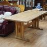 Vintage Pine Trestle Dining Table Image 2