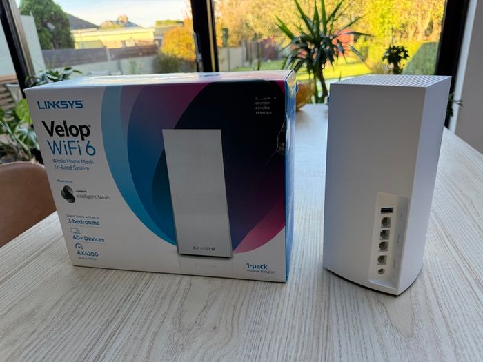 Linksys Velop WiFi 6 Mesh Router Tri-Band AX4200 White