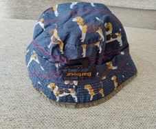 Barbour reversible bucket hat cap size small cotton inside with waxed waterproof outer in very good condition FREE STANDARD POSTAGE INCLUDED