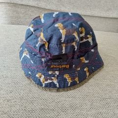 Barbour reversible bucket hat cap size small cotton inside with waxed waterproof outer in very good condition FREE STANDARD POSTAGE INCLUDED