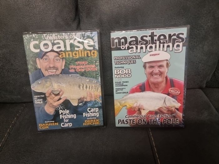 Masters of coarse angling and Masters of angling DVDs