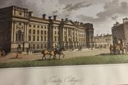 Trinity College, Dublin, 1793 (hand-coloured engraving) 31.5 x19 cm.