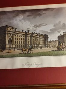 Trinity College, Dublin, 1793 (hand-coloured engraving)