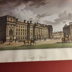 Trinity College, Dublin, 1793 (hand-coloured engraving)