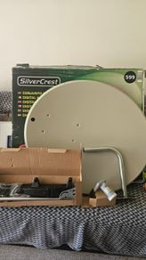 satellite dish 80cm with duble connector