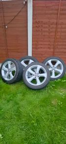 Genuine VW 17 Alloys + Bridgestone Potenza Tyres