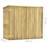 Garden Tool Shed 135x60x123 cm Impregnated Pinewood Image 2
