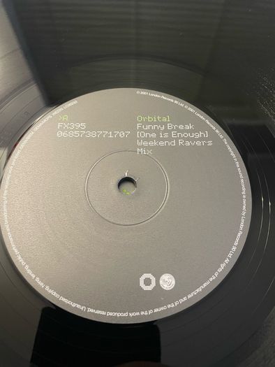 Orbital - Funny Break (One is Enough) - 12" Vinyl Single - 2001 FFRR