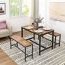 2 x dining benches Industrail style  FREE DELIVERY Image 2