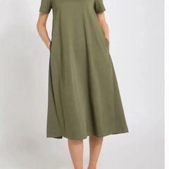 New Khaki T-shirt oversized dress size small - Suit 8-12/14