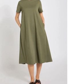 New Khaki T-shirt oversized dress size small - Suit 8-12/14