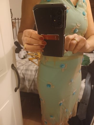 Top and skirt