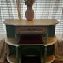 Upcycled Vintage Vanity Table or Console Table and Stool Set Image 7