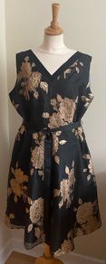 Precis Occasion Dress Black and Gold New With Tags Size 18