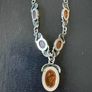 silver amber necklace Image 7