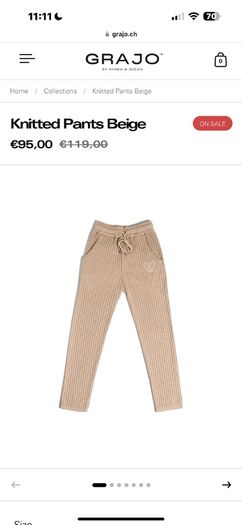 Grajo Pants Beige Men's