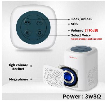 Pir Motion Detector Doorbell with Dog Bark Alarm
