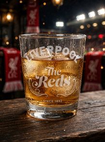 Liverpool "The Reds" Laser-Engraved Whiskey Tumbler