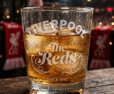 Liverpool "The Reds" Laser-Engraved Whiskey Tumbler