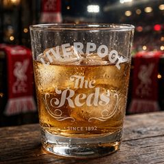 Liverpool "The Reds" Laser-Engraved Whiskey Tumbler
