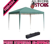 3 X 3m Pop Up Gazebo - Green (free Shipping)