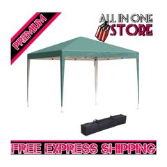 3 X 3m Pop Up Gazebo - Green (free Shipping)