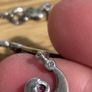 Vintage Solid Sterling Silver Necklace with Marcasite and Amethyst Image 6