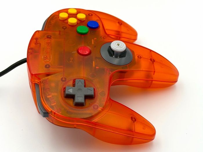 Nintendo N64 Funtastic Fire Orange Console - Mint Condition