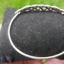 STERLING CELTIC Cuff Bangle Bracelet-Vintage 925 Silver-Birmingham Anchor LI Hallmark-Irish Promise Forever Love Me Image 9