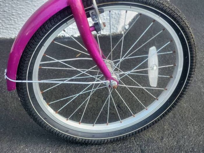 Young Girls Pink Paris Daisy Bike Used In Working Order