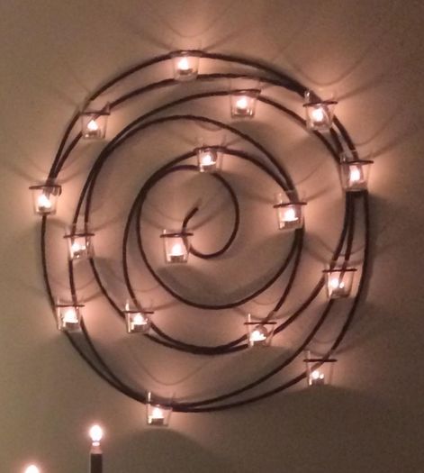 Wall candle holder