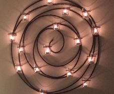 Wall candle holder