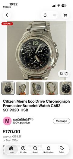 Citizen Promaster Skyhawk World Time Eco-Drive Chronograph