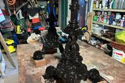 2 cast iron pub table bases only