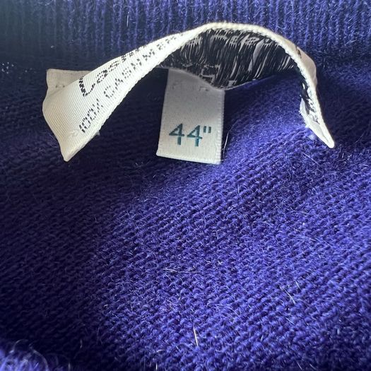 Vintage 100% cashmere Ballantyne of Scotland Cardigan blue purple