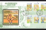 2001 Alderney 30th Anniversary of Alderney Golf Club Commemorative Stamps Benham  First Day Cover (FDC)