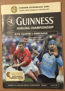 30th June 2007 GAA (Hurling) Programme. Dublin (Atha Cliath) V Cork (Corcaigh)  @ Pairc Ua Parnell