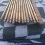 16 Victorian Brass Stair Rods( 23 Inches Long) Image 9