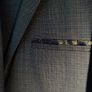 Luxury Benetti Petrol Blue Tailored 3-Piece Suit Size 38 Image 4