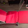 garden sun bed foldable red Image 5