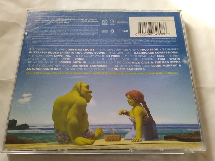 Shrek 2 Movie Soundtrack 2 Disc Cd