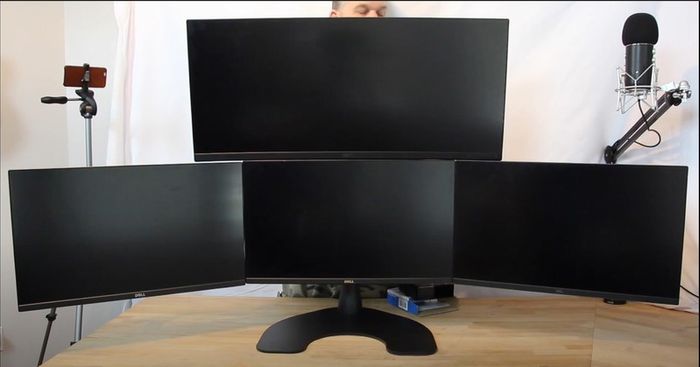 Ergotech Monitor Stand Triple, Quad WSGF Ultimate Desk Stand v2