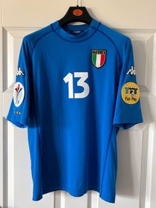 Italy Italia Alessandro Nesta home jersey shirt football Euro 2000