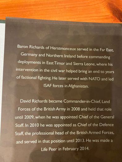 War book: 'Taking command. The autobiography' by General David Richards