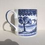 An attractive fine bone china mug with a chinoiserie pattern in an underglaze blue. Image 2